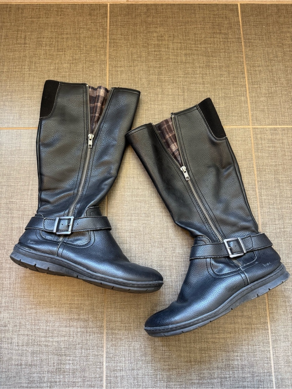 B.o.c Black Leather Riding Boots